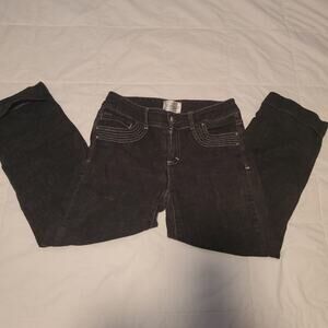 white house black market size 0 black denim capris
